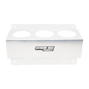 Extreme Max 5001.6254 Wall-Mount Aluminum Aerosol Storage Shelf for Enclosed Trailer Shop Garage Storage - 3-Can Capacity, Silver