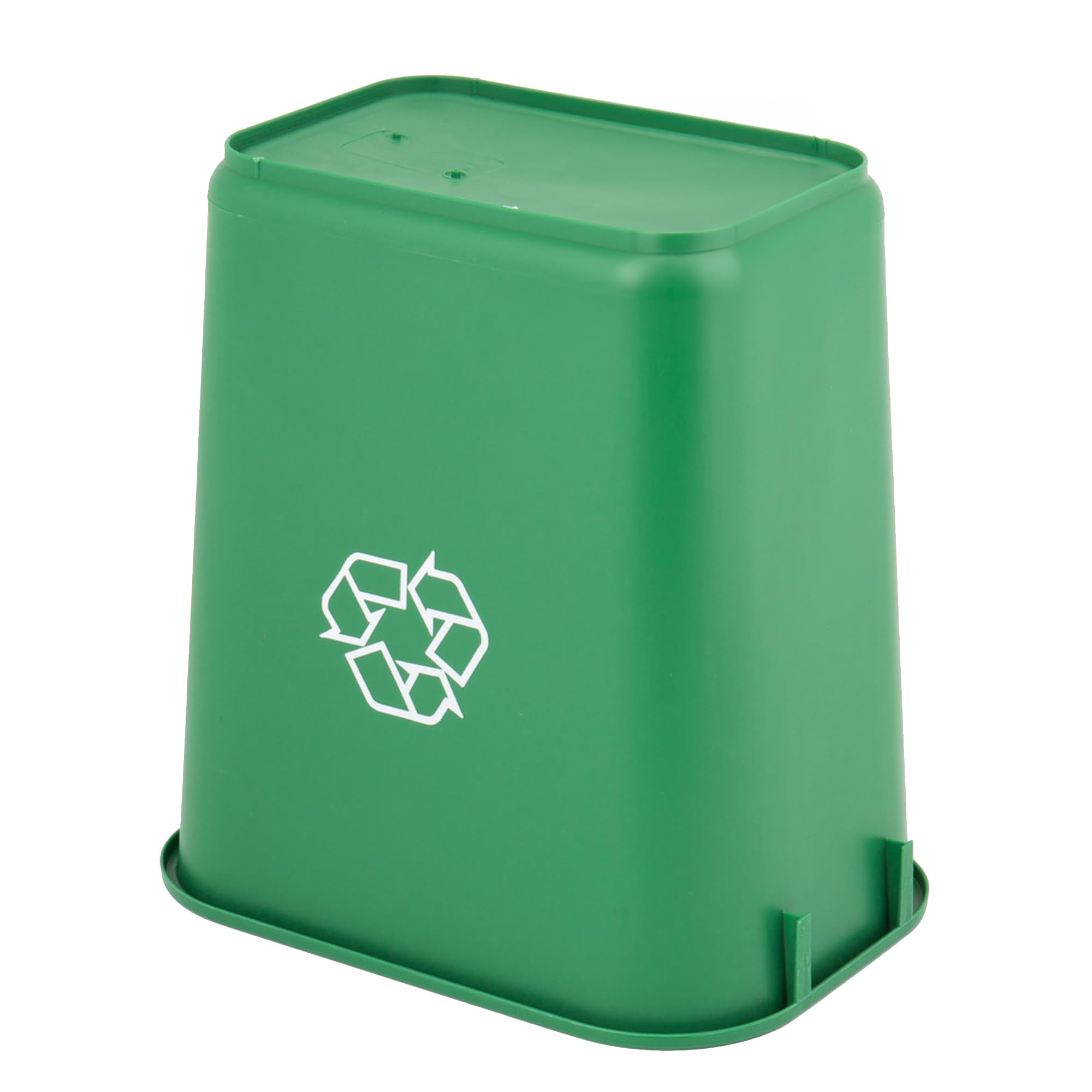 Mix.Home 10 Gallon Green Rectangular Wastebasket Restaurant Trash can Commercial Trash can Office Plastic Trash can Bathroom Garbage bin Rectangular Trash cans for Kitchen Janitorial Trash can