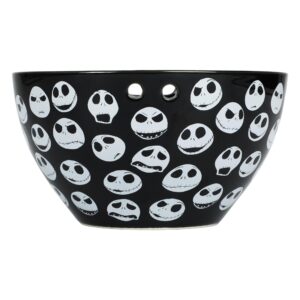 Bioworld Nightmare Before Christmas Jack Skellington On-The-Go Ceramic Ramen Bowl With Chopsticks