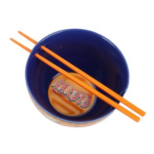 Bioworld Naruto Ceramic Ramen Bowl and Plastic Chopsticks Set