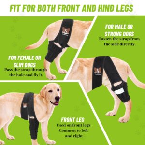 Tinahiking Dog Knee Brace for Torn Acl Hind Leg,Knee Brace for Dogs Acl with Side Stabilizers, Rear Leg Braces for Dogs Luxating Patella, Ligament Injury,Joint Pain,Dog Leg Brace Keeps Joint Stable