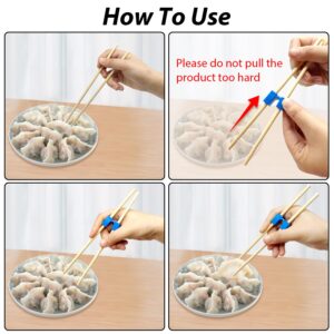 8 Pieces Reusable Chopsticks Helpers Chopstick Trainer Practice Chopstick Helper for Adults, Kids