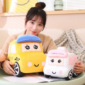 3D Cartoon Ambulance Throw Pillow Hugging Ambulance Plush Ambulance Stuffed Animal Toys Ambulance Pillow Sofa Cushion Ambulance Gift for Kids Or Lovers In Valentine's Day, Christmas or Birthday