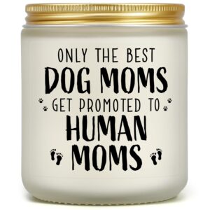 new mom gifts for pregnant women, funny dog mom pregnancy gift for expecting mom, mother to be gift for first time moms, congrats on pregnancy present for wife friend sister, lavender scented candle