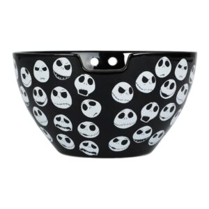 Bioworld Nightmare Before Christmas Jack Skellington On-The-Go Ceramic Ramen Bowl With Chopsticks