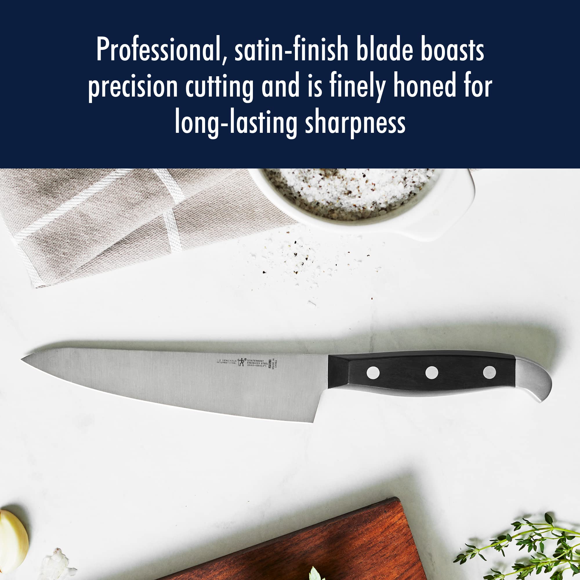 HENCKELS Razor-Sharp 20-Piece Statement Knife Set with Block, With Bonus Sharpener, German Engineered Knife Informed by over 100 Years of Masterful Knife Making