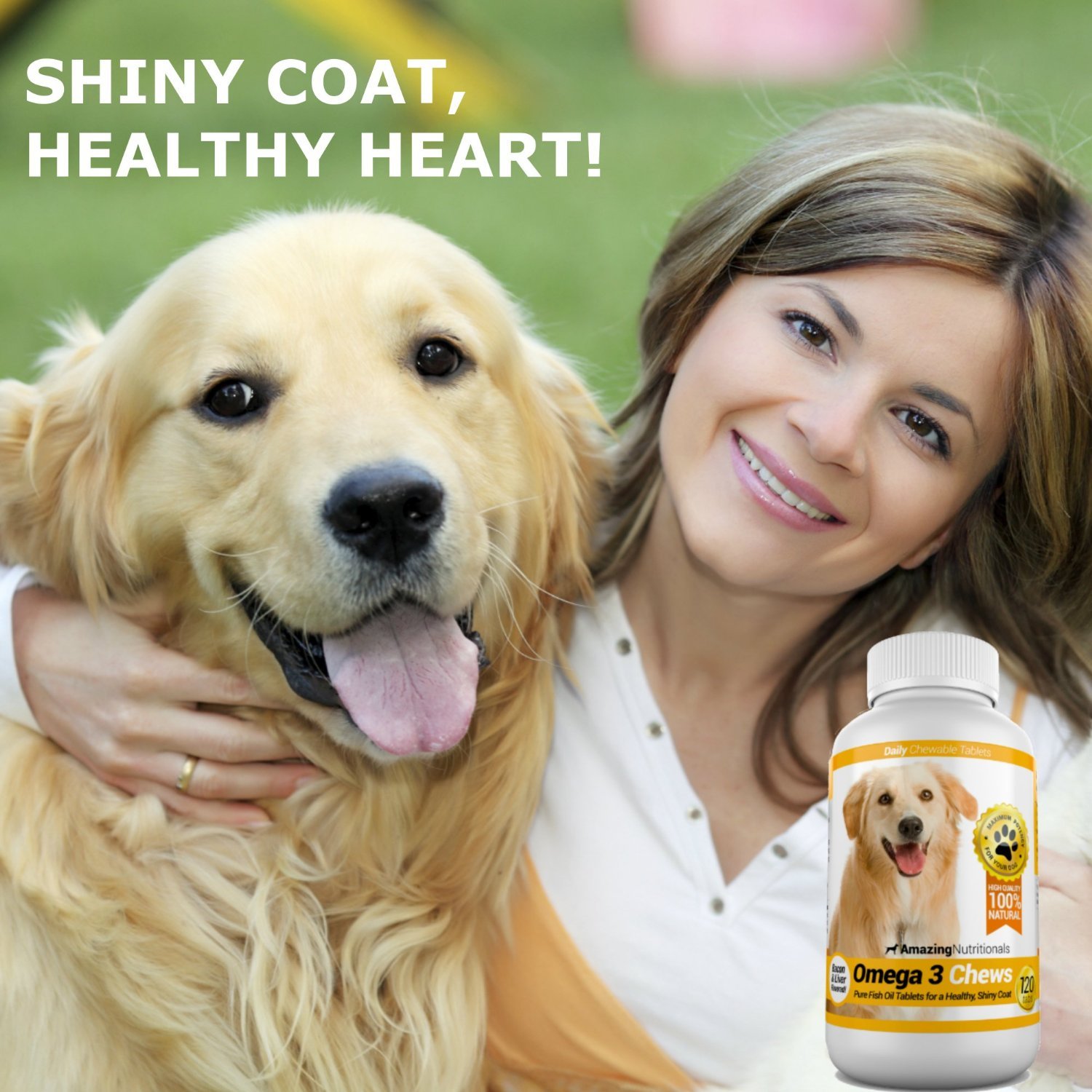 Amazing Turmeric for Dogs and Omega 3 Fish Oil for Dogs Bundle