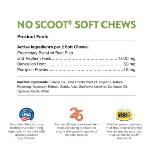 NaturVet – No Toot Gas Aid For Dogs – 70 Soft Chews | Alleviates Intestinal Gas | Helps Reduce Stool & Urine Odors | & No Scoot for Dogs - 120 Soft Chews - Supports Healthy Anal Gland & Bowel Function