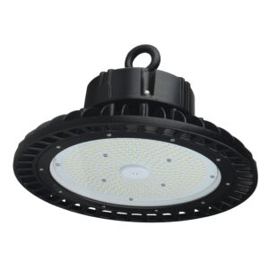 240W UFO LED High Bay Light for Warehouses, Gyms, C-Stores, 27000 Lumens, 5700K, Black, UL DLC Listed