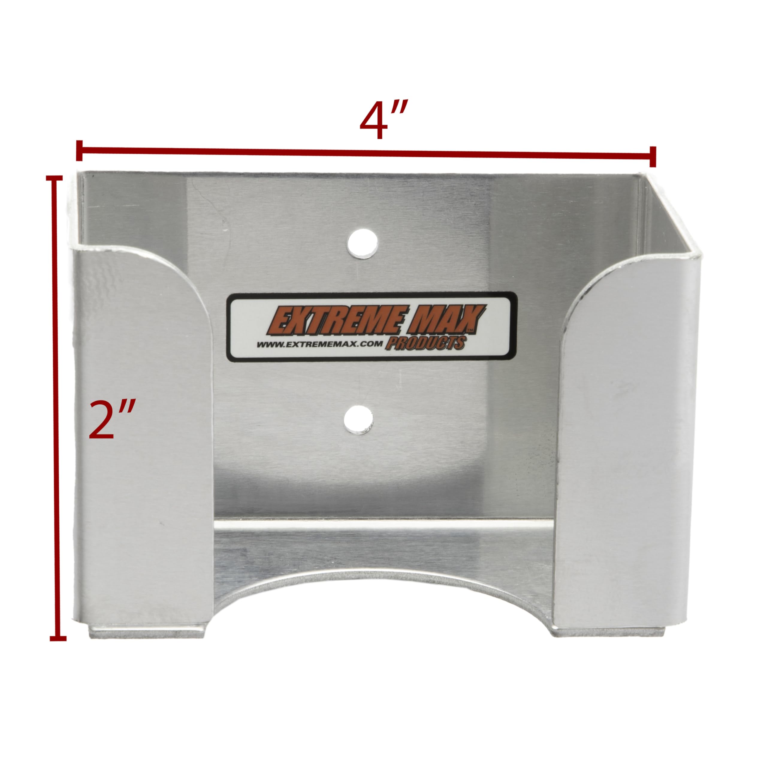 Extreme Max 5001.6299 Tape Measure Holder for Enclosed Race Trailer, Shop, Garage, Storage - Large, Silver