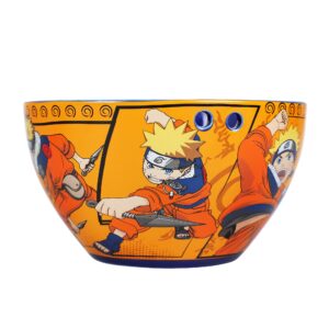 Bioworld Naruto Ceramic Ramen Bowl and Plastic Chopsticks Set