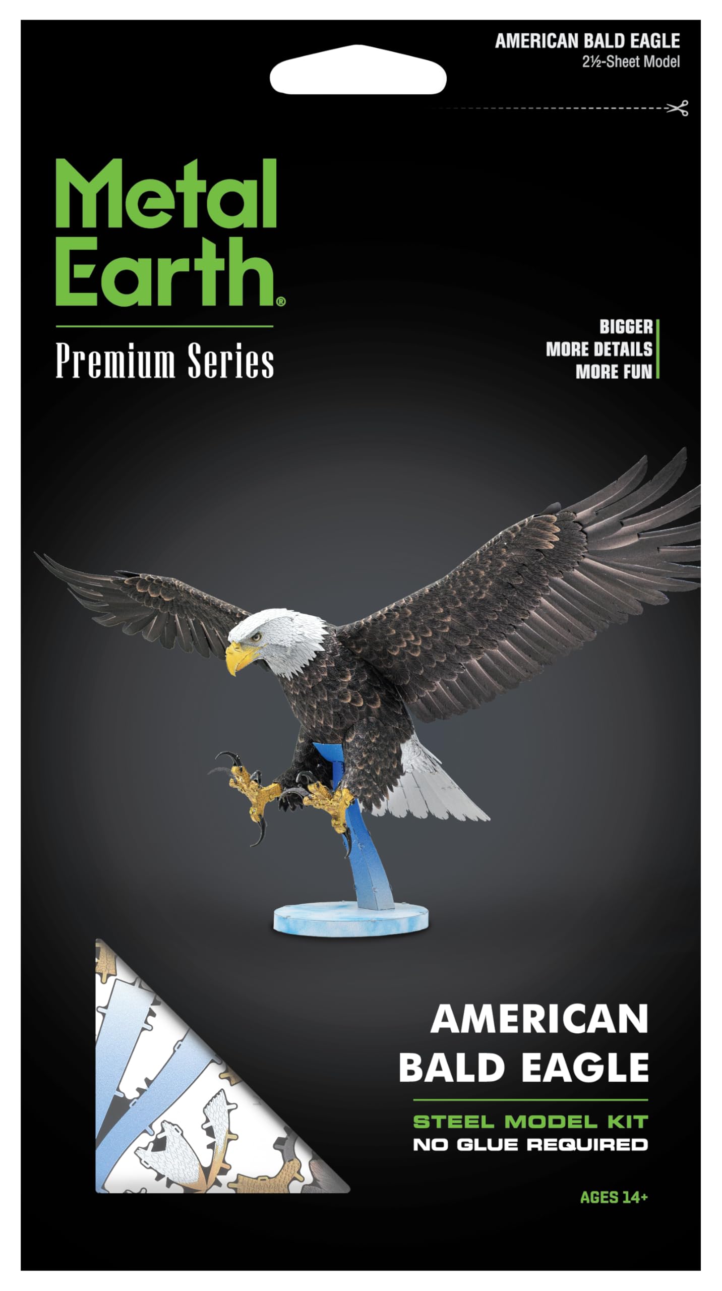 Metal Earth Premium Series American Bald Eagle 3D Metal Model Kit Fascinations