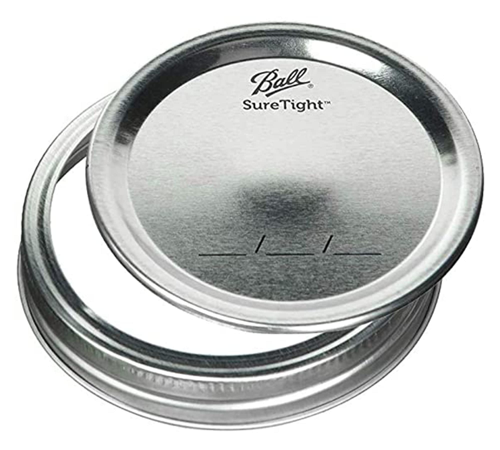 Regular Mouth, 12 Lids with Bands per Pack - (2 Pack) - Ball Regular Mouth Lids and Bands - Canning Lids and Bands Regular Mouth For Ball, and Kerr Mason Jars + M.E.M Rubber Jar Opener Included