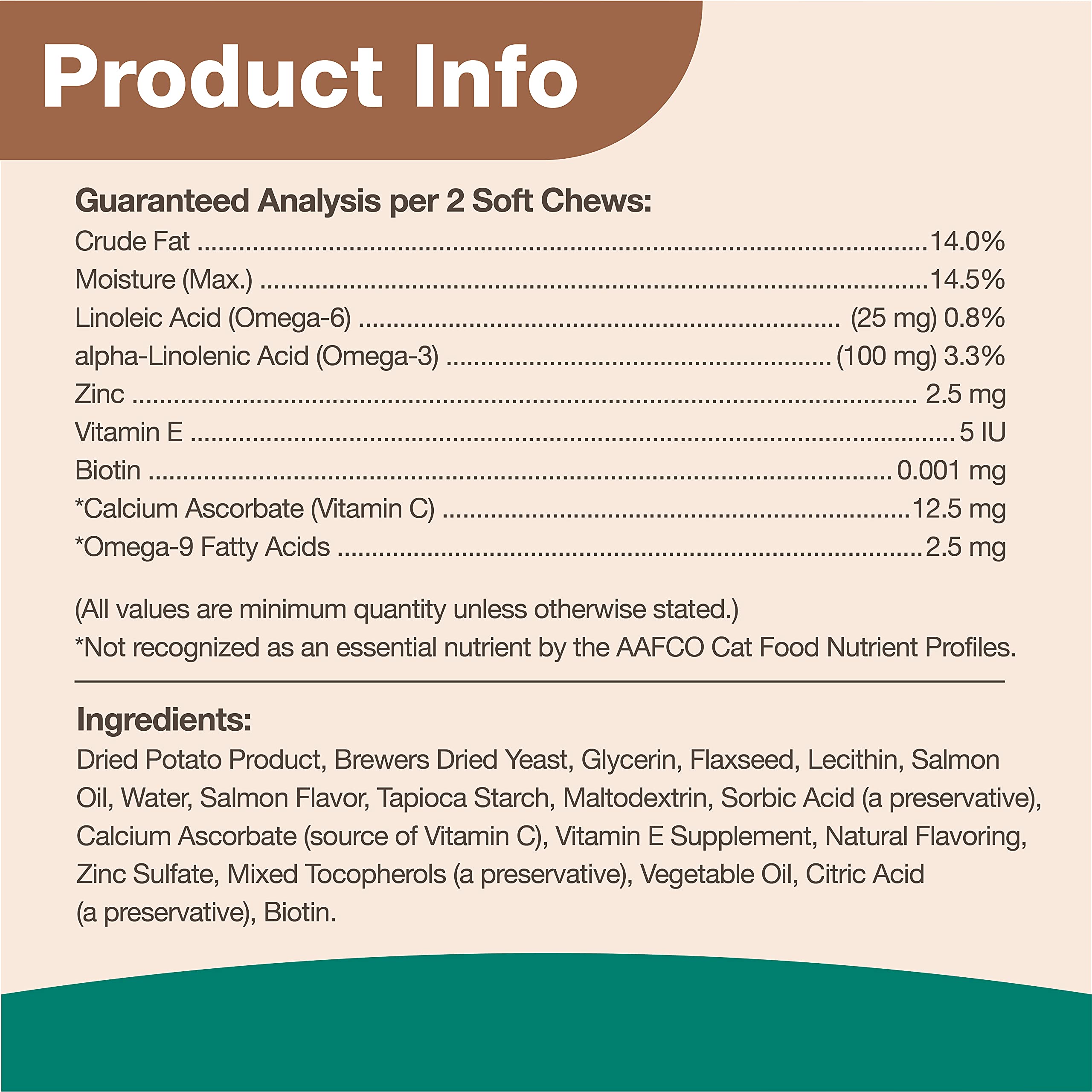 NaturVet – Skin & Coat Plus Omegas for Cats – 60 Soft Chews | Supports Healthy Skin & Glossy Coat | & VitaPet Senior Daily Vitamins for Cats, Formulated to Provide Essential Minerals, 90 g, 60 Count