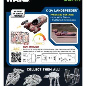 Metal Earth Star Wars X-34 Landspeeder 3D Metal Model Kit Fascinations