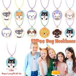 Winrayk 132Pcs Puppy Dog Party Favors Birthday Supplies Straws Dog Figures Necklace Paw Print Stamp Bubble Wand Bracelet Dog Paw Stickers Kids Boys Girls Puppy Party Favors Dog Birthday Party Supplies