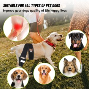 Tinahiking Dog Knee Brace for Torn Acl Hind Leg,Knee Brace for Dogs Acl with Side Stabilizers, Rear Leg Braces for Dogs Luxating Patella, Ligament Injury,Joint Pain,Dog Leg Brace Keeps Joint Stable