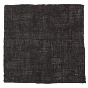 CleverDelights 12 Inch Black Burlap Squares - 4 Pack - Jute Burlap Fabric - Finished Edges - 12" x 12"