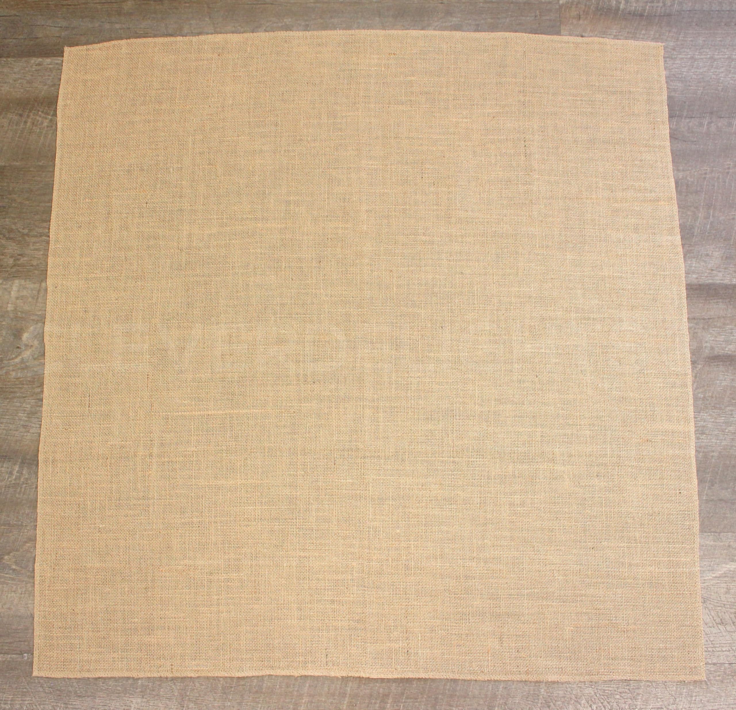 CleverDelights 36 Inch Burlap Squares - 4 Pack - Premium Jute Burlap Fabric - Finished Edges - 36" x 36"