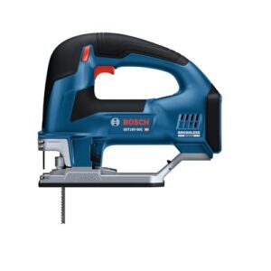 BOSCH GST18V-60CN 18V Brushless Connected Top-Handle Jig Saw, 3,800 SPM, LED Light, Tool-free Blade Change (Bare Tool)