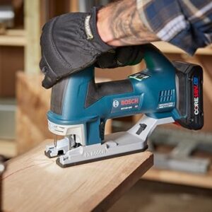 BOSCH GST18V-60CN 18V Brushless Connected Top-Handle Jig Saw, 3,800 SPM, LED Light, Tool-free Blade Change (Bare Tool)