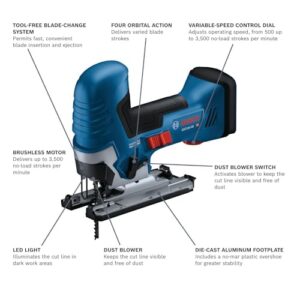 BOSCH GST18V-50BN 18V Brushless Barrel-Grip Jig Saw (Bare Tool)