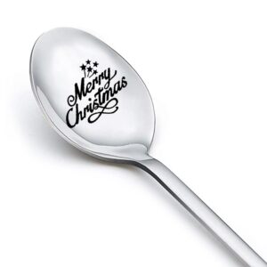 christmas gifts for women men friends xmas gifts for mom dad christmas presents for girls boys merry christmas spoon engraved coffee tea spoons gift ideas for daughter son