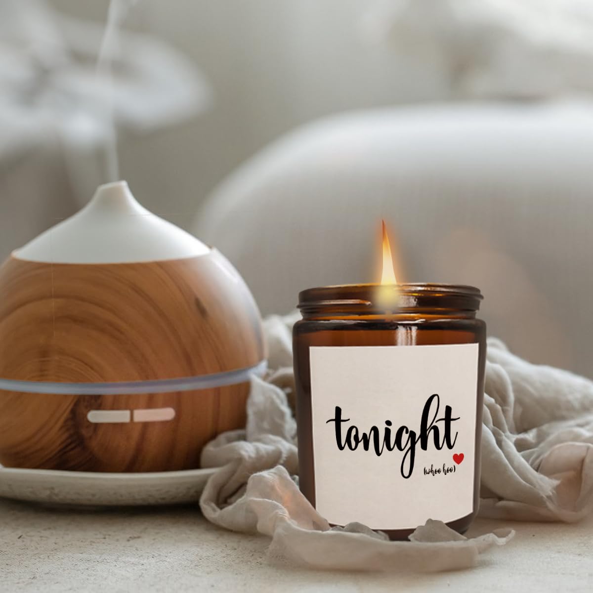 Mancheng-zi Tonight not Tonight Candle (1 pcs Double-Sided), Bridal Shower Gifts, Bachelorette Gifts for Bride, Wedding Gifts, Bridal Shower Gifts for Bride to Be, Scented Candles for Bedroom