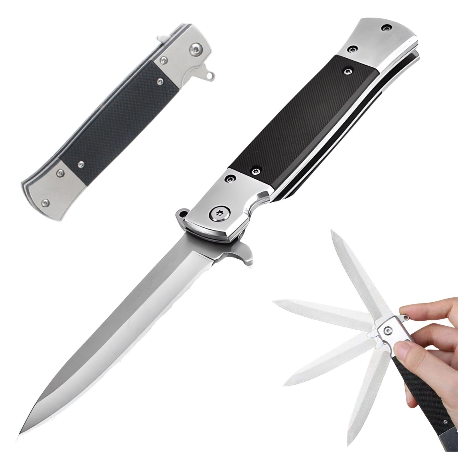 CHJIANAO Pocket Knives & Folding Knives,Pocket Knife for Men,Multitool Tactical Knife,Edc Knife,Small Pocket Knife with Clip,Cool Gadgets for Hunting,Survival