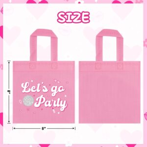 FHzytg 20Pcs Pink Girl Party Favor Bags, Hot Pink Princess Party Candy Bags Gift Bags Pink Theme Party Treat Goodie Bags for Pink Princess Birthday Baby Shower Bachelorette Party Decoration