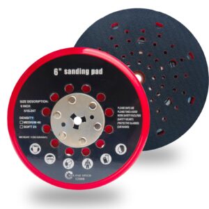 6 inch replacement sander pad for bosch get75-6n sander - 6" hook and loop sanding pad multi-hole grinding plate pad replace for rsm6044 rsm6045 rsm6046 sander pad