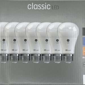 GE Classic LED Light Bulbs, 40 Watt Eqv, Daylight, A19 Standard Bulbs (8 Pack)