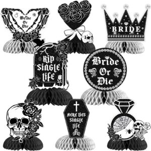 kreatwow bride or die bachelorette gothic bachelorette honeycomb centerpieces party decorations gothic bachelorette table decorations rip single life gothic wedding bachelorette party supplies