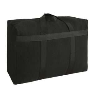 iweik canvas extra large storage bags duffle bags organizer bags for space saving moving storage (100l, black)