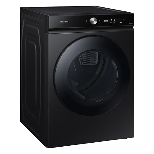 Samsung DVE53BB8700VA3 Bespoke 7.6 cu. ft. Ultra Capacity Super Speed Dry and AI Smart Dial Electric Dryer, Brushed Black