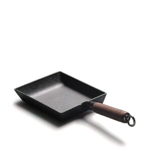 DGleyisu Pre-Seasoned Cast Iron Tamagoyaki Pan - 9x7 Inches | Ideal for Japanese Egg Omelettes