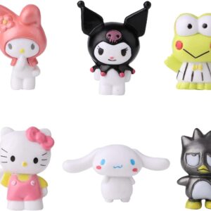 6 Pack Cute Lovely Characters Figurines for Kids Birthday Party Supplies Anime Theme Party Decoration Supplies,Gift for Anime Fans or Friends