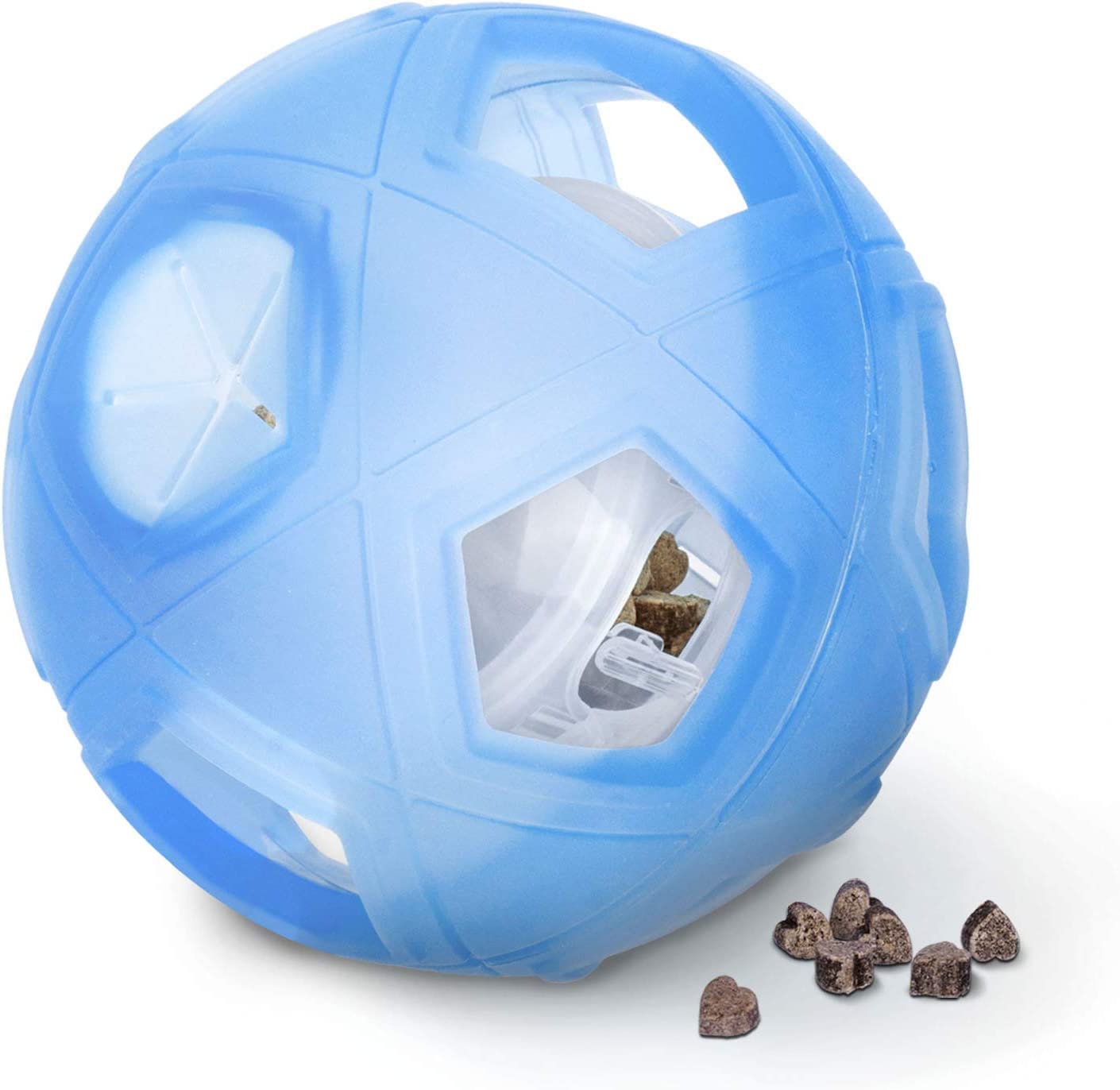 LumoLeaf Dog Treat Ball, 5" Interactive Pet Treat Dispensing Ball Toy with Adjustable Difficulty Setting, Slow Feeder Dog Puzzle Toys and Dog Enrichment Toys for Small to Medium Dogs and Cats.