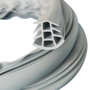 uruast flexible epdm rubber strip (1'' wide, 50 ft long) for concrete crack repair replacement - weather aging resistance upgrading expansion joint filler