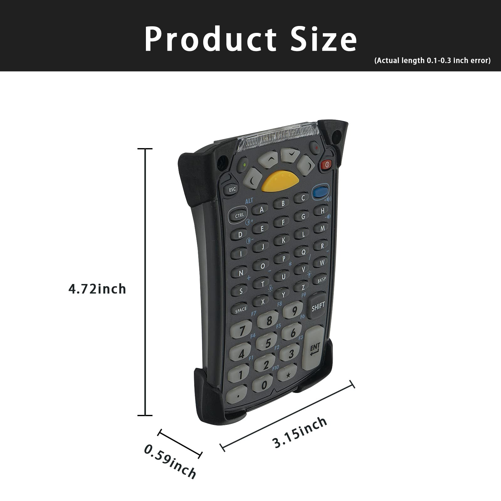 CARPSDZY MC9090 MC9190 Standard Keypad Keyboard Replacement (53 Key) for Zebra Symbol MC9090-G MC9190-G MC9190-K MC9200-G MC92N0-G Barcode Scanner Handheld PDA Mobile Computer