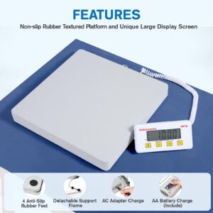 Helsevesen Large Platform Bariatric Scale, 17.75 in/40 cm -700 lb Capacity, Professional Physician Scale W/Remote Display, Wrestling Scale, Fitness & Athletic Scales