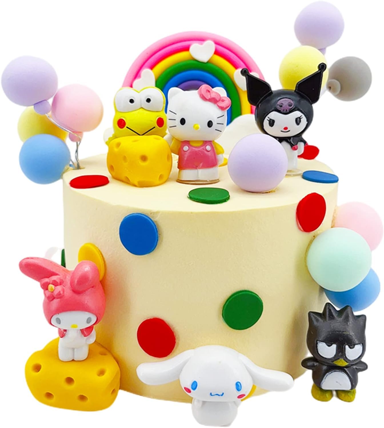 6 Pack Cute Lovely Characters Figurines for Kids Birthday Party Supplies Anime Theme Party Decoration Supplies,Gift for Anime Fans or Friends