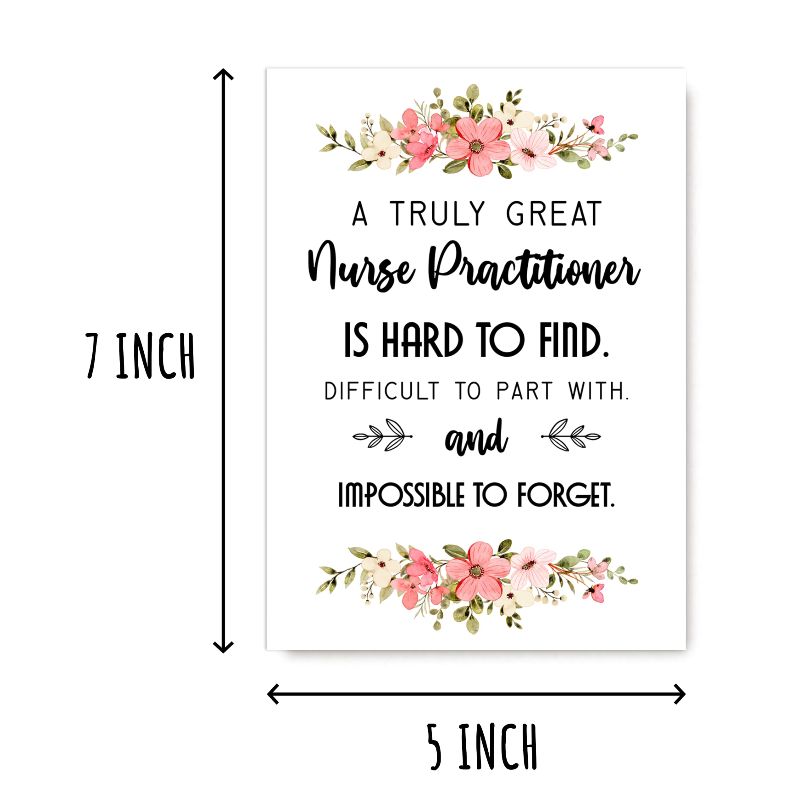 EruditeGifts A Truly Great Nurse Practitioner Is Hard To Find Card - Nurse Practitioner Thank You Card - Funny Appreciation Card