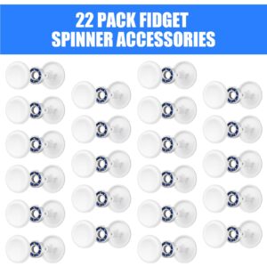 NiArt Fidget Spinner Toy DIY Bearing with Caps Set 22-Pack, MR137 0.5" Single-Sealed Chrome Steel Bearing Balls Replacement High Speed 13mmx7mmx4mm Epoxy Resin Casting Craft Skateboard Stress Reliever