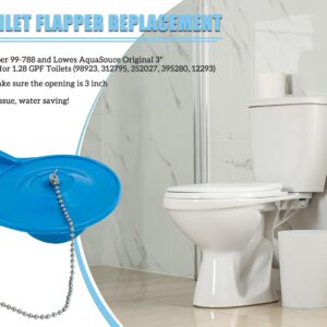 VRSS 3-Inch Opening Toilet Flappers Replacement fit 3 Inch Outlet Pipe Opening Flush Valves Toilets, Compatible with Gerber 99-788, Lowes AquaSource: 1.28 GPF Toilets, 98923 etc. (1)