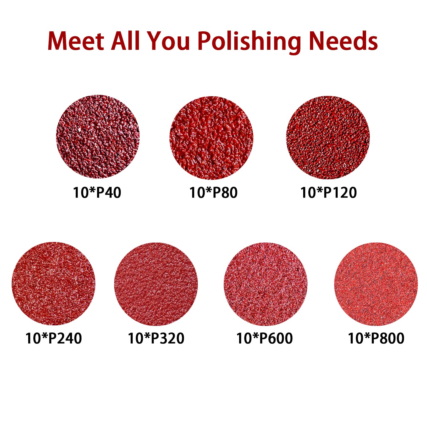 Akjwp 70PCS Sanding Discs 5 Inch 8 Holes and Loop Adhesive Sanding Discs Sandpaper for Random Orbital Sander 40/80/120/240/320/600/800 Grits…