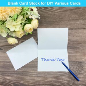 56 Pack Blank Cards and Envelopes 4x6, White Blank Note Cards Greeting Cards and Envelopes Set, Folded Cardstock with Envelopes for DIY Greeting Cards, Thank You Cards, Invitations in All Occasions