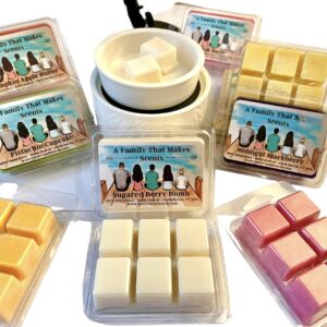 Butterscotch Bourbon Wax Melts - Strong Scent- Long Lasting - Eco-Friendly - Hand-Poured - Scented Wax Tarts - Pet Friendly - Soy Melts - 6 Cubes Per Pack - Over 100 Scensts To Choose.