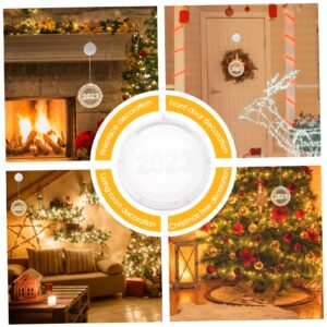 DOITOOL 2023 Lights Color Lights Curtain Lights Christmas Silhouette Light Christmas Sucker Light Christmas Window Hanging Lights Decoration Window Trim Holiday Lights White Acrylic Led