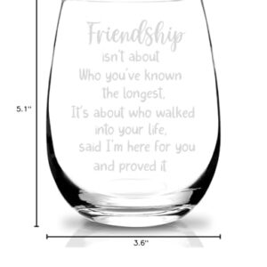 Bestt Friend Gifts For Women,Christmas Gifts for Women Friend,Friendship Gifts for Women Friends,Birthday Gifts for Best Friend,Unique Friend Gifts For Sister Bestie Female Wine Glass